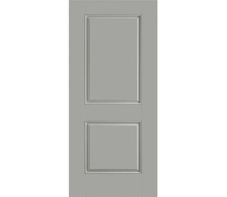 Carson City Two Panel Square Fiberglass Entry Door